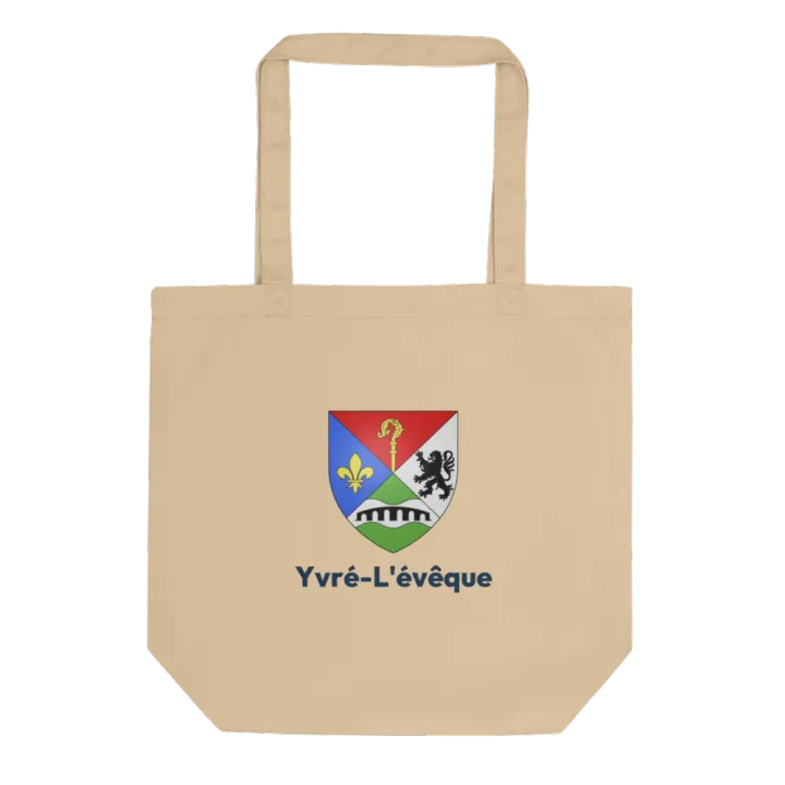 Tote bag coton bio — blason d'Yvré-l'Évêque