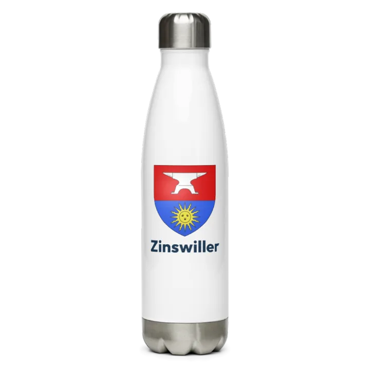 Gourde inox blason de Zinswiller