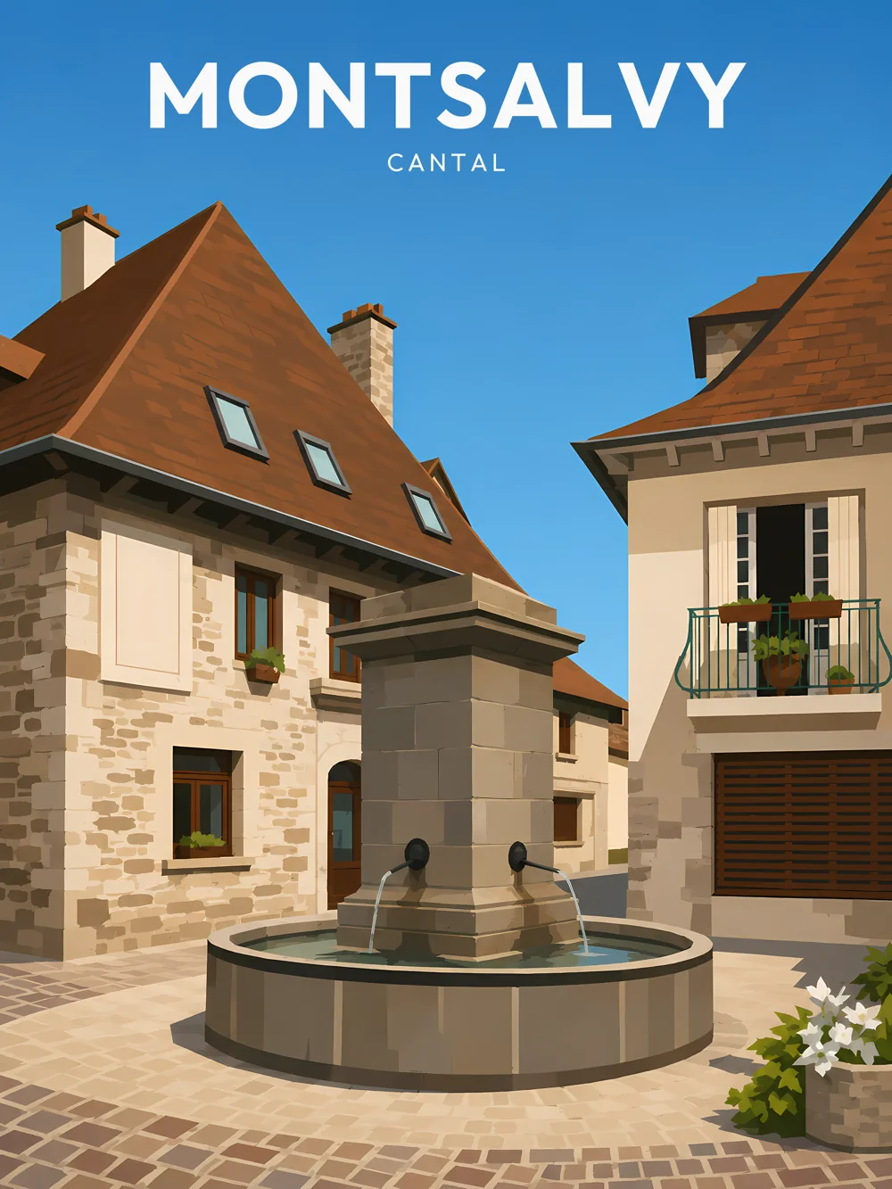 Affiche Fontaine de Montsalvy