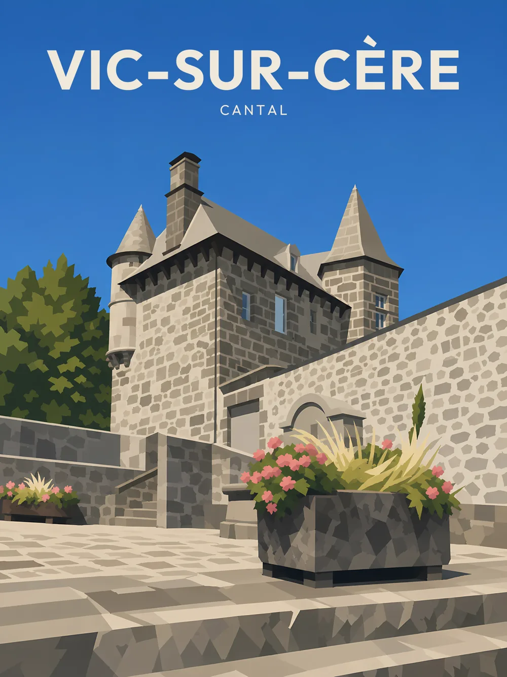 Affiche Château de Vic-sur-Cère