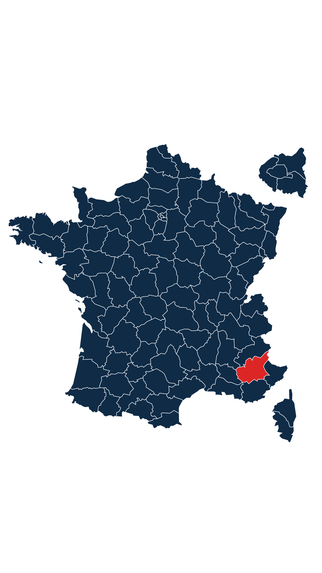 Carte du département Alpes-de-Haute-Provence (04)