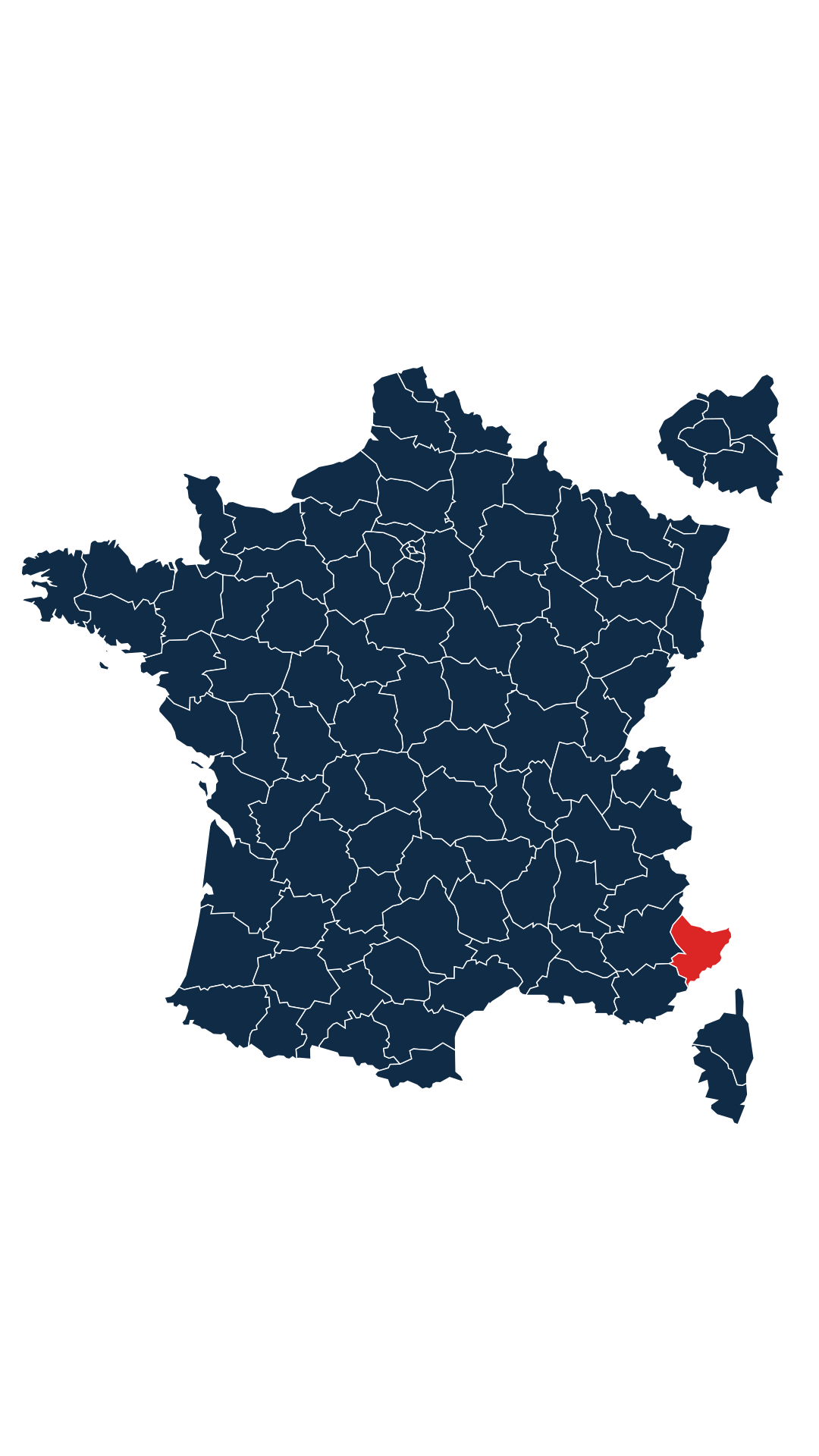 Carte du département Alpes-Maritimes (06)