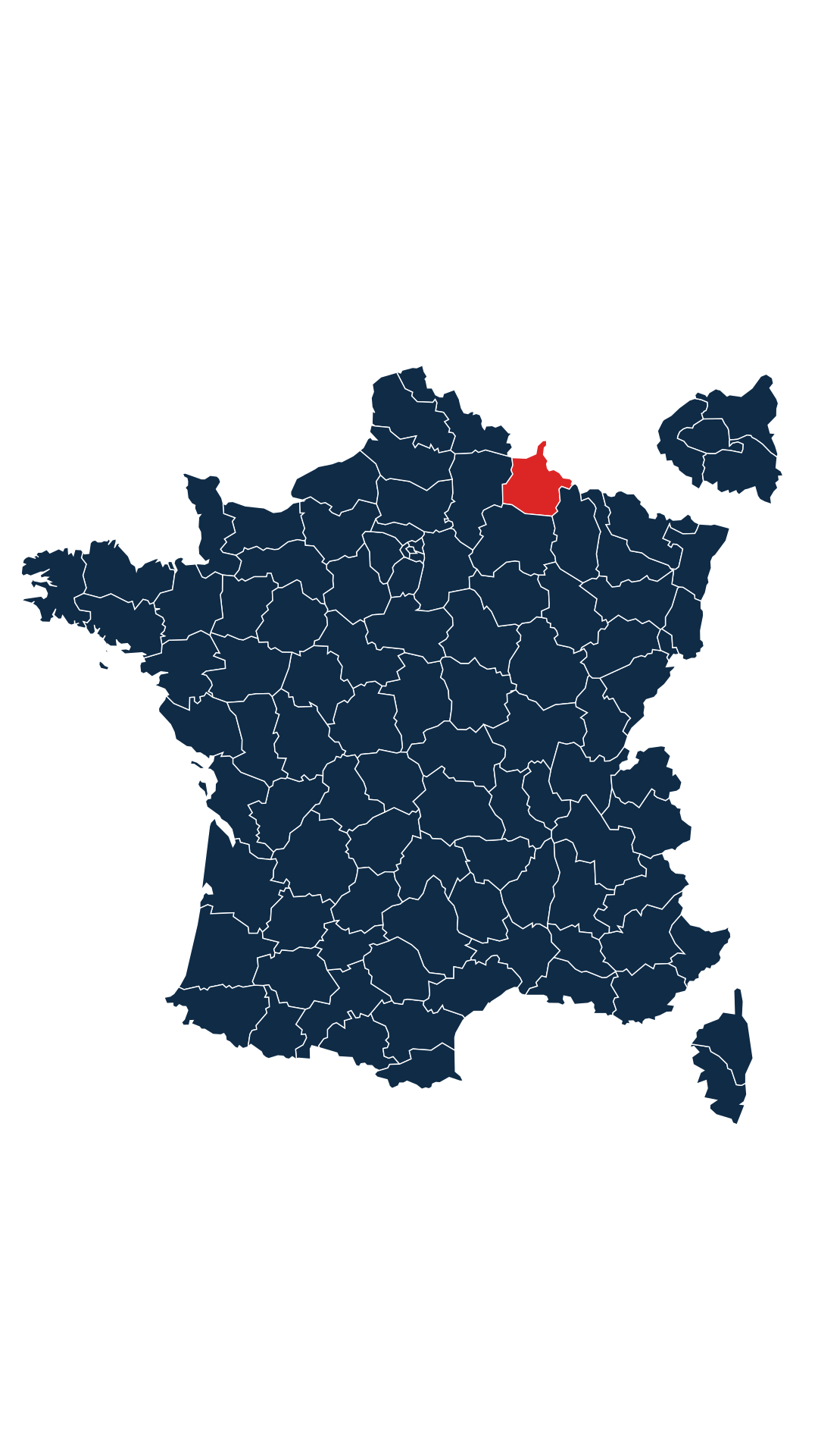 Carte du département Ardennes (08)