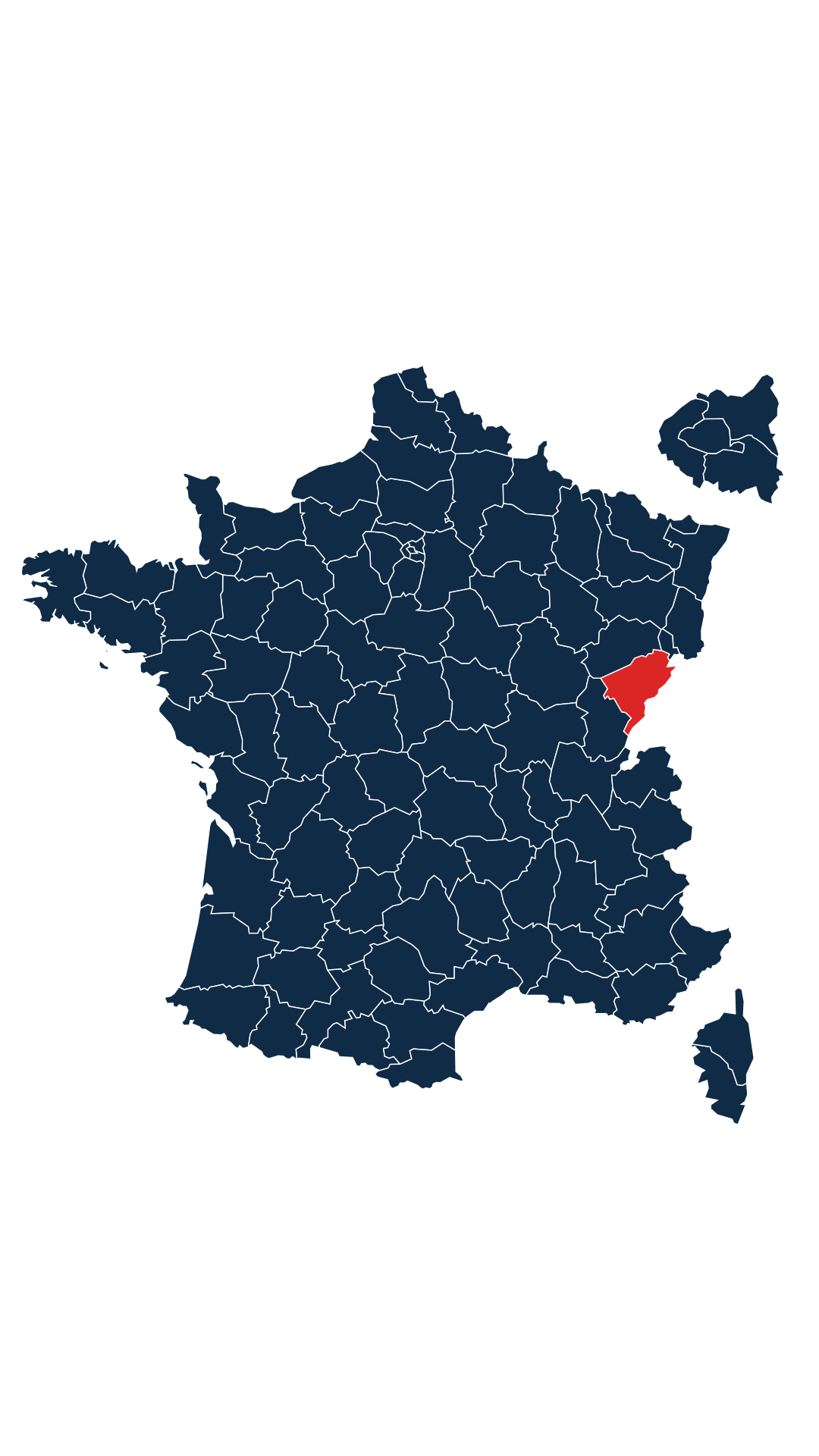 Carte du département Doubs (25)