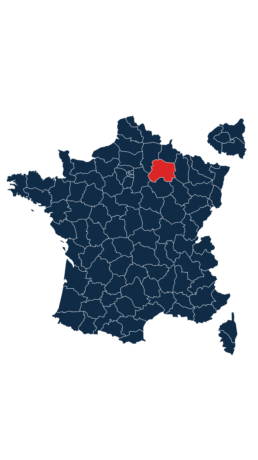 Carte du département Marne (51)