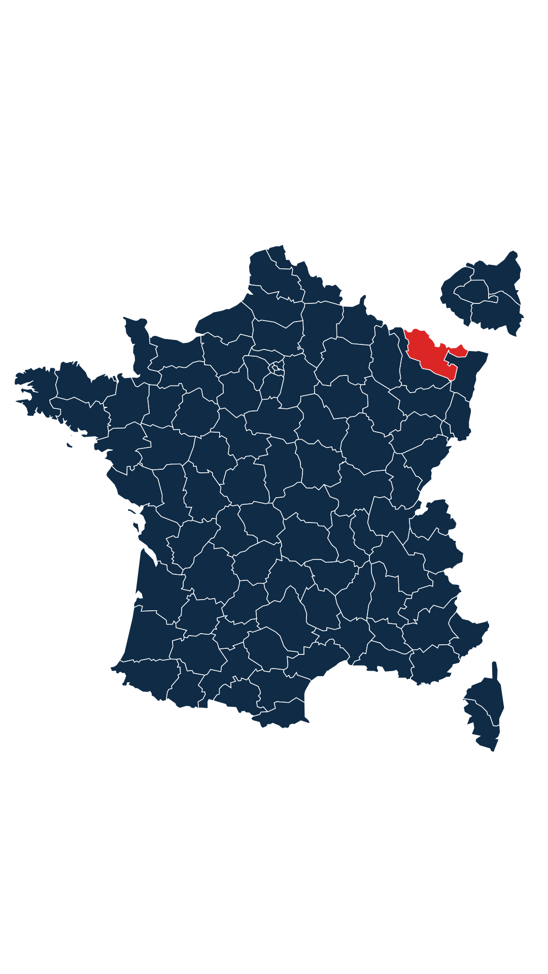Carte du département Moselle (57)