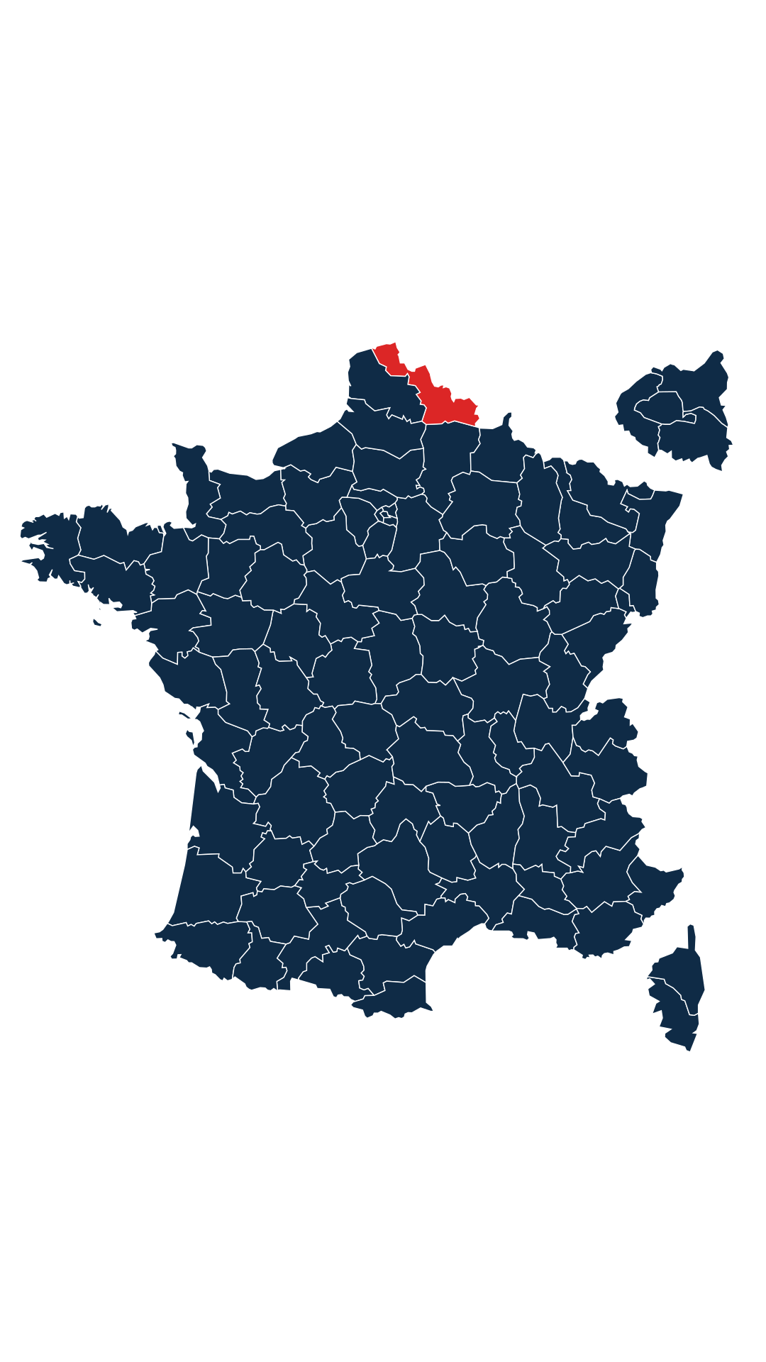 Carte du département Nord (59)