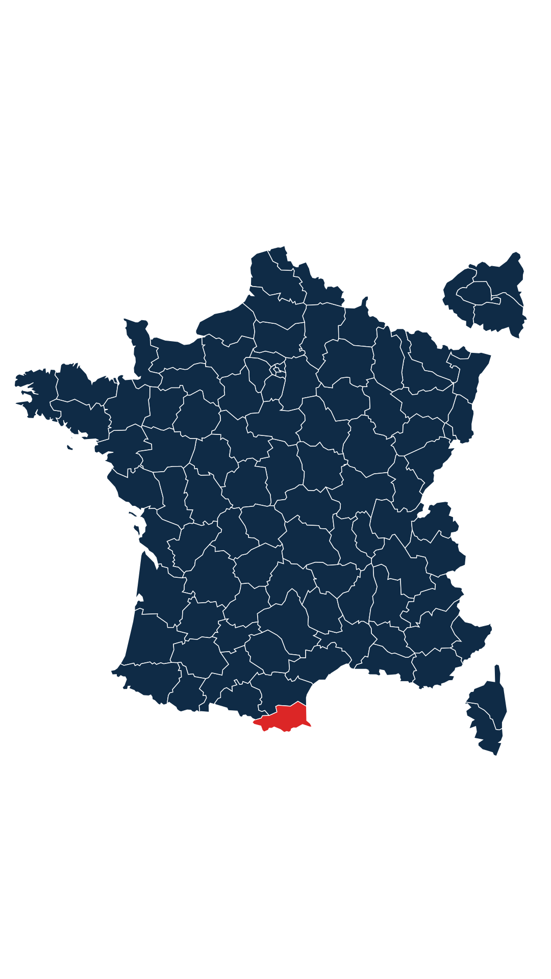 Carte du département Pyrénées-Orientales (66)