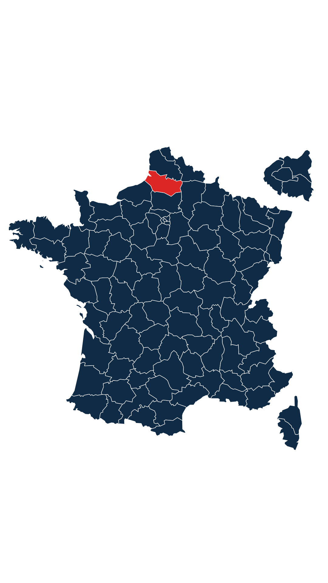 Carte du département Somme (80)