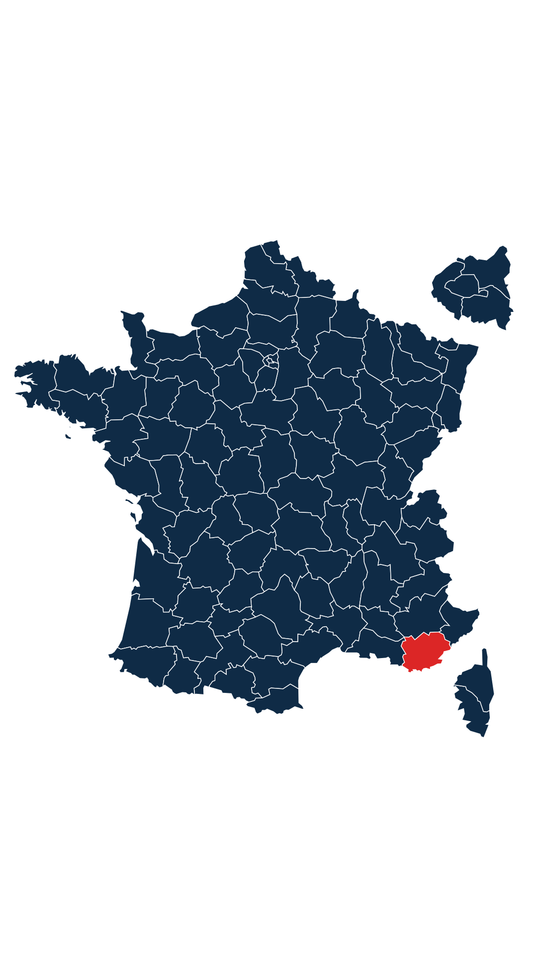 Carte du département Var (83)
