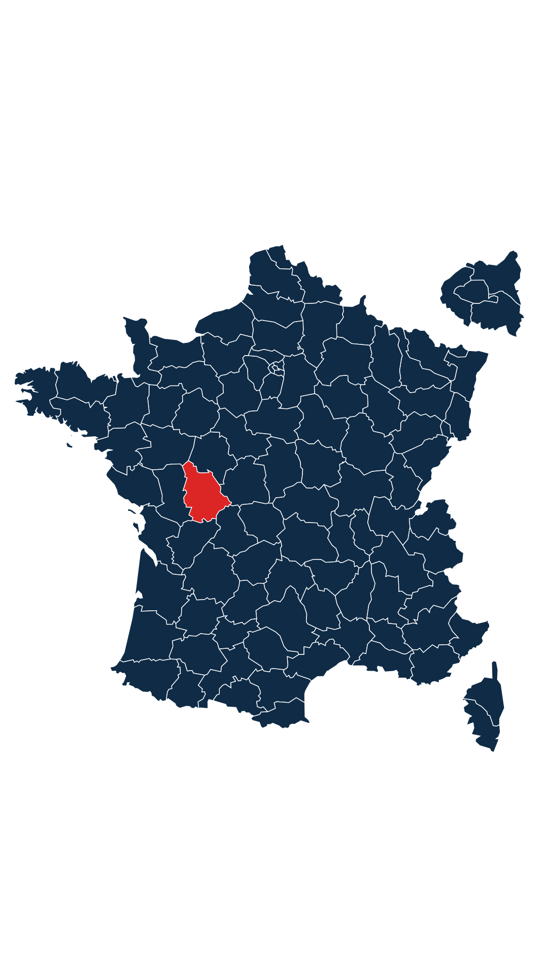 Carte du département Vienne (86)