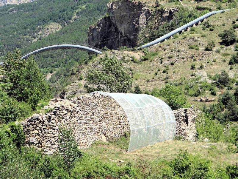 Mur dit des Vaudois, Les Vigneaux