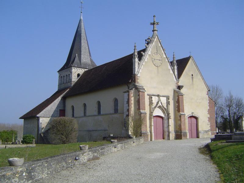 Eglise et les terrains des nécropoles qui l'entourent