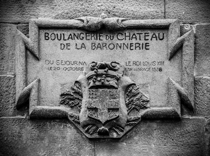 Inscription commémorative du passage de Louis XIII