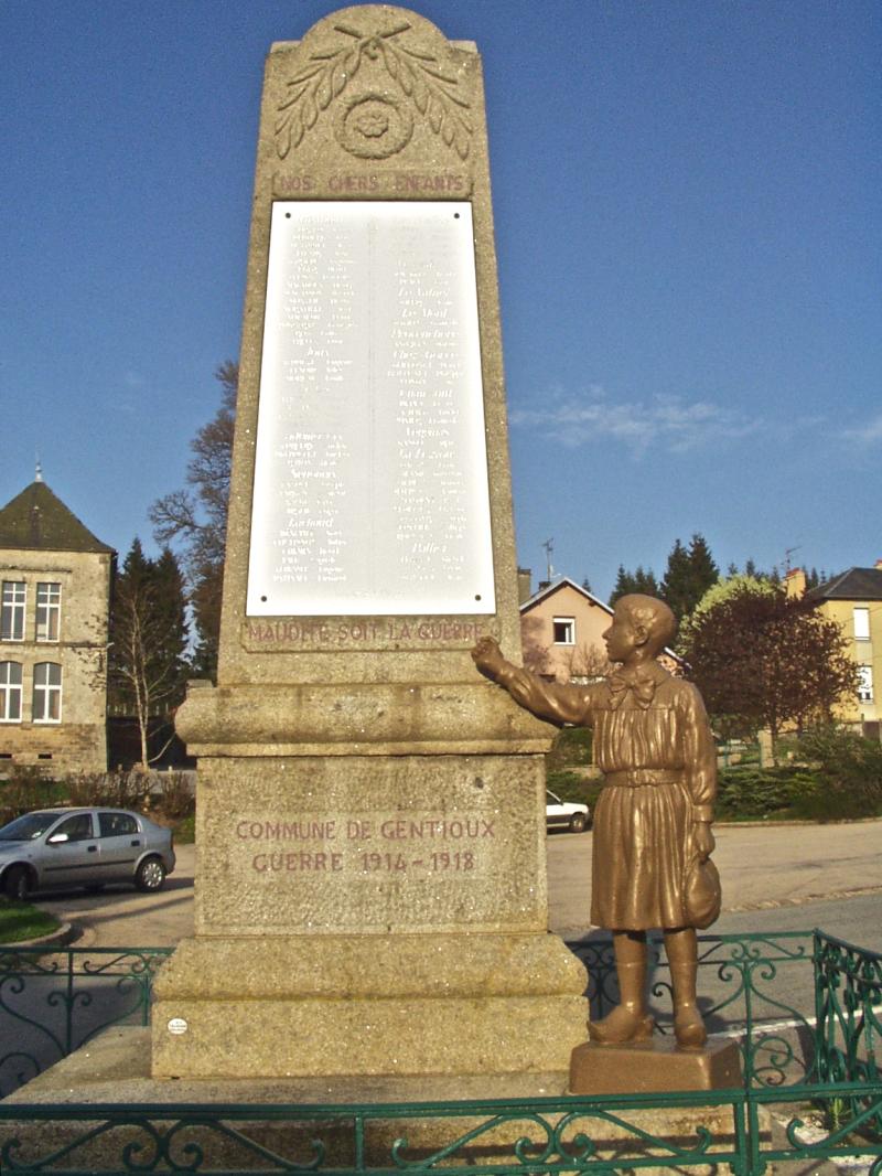 Monument aux morts, Gentioux-Pigerolles
