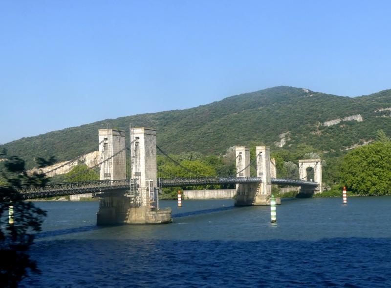 Pont dit du Robinet sur le Rhône, Donzère