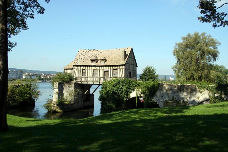 Vestiges du vieux pont et du moulin, Vernon