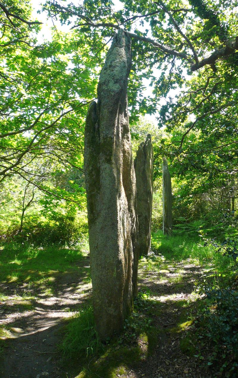 Trois menhirs de Kerfland et bande de terrain autour, Plomeur