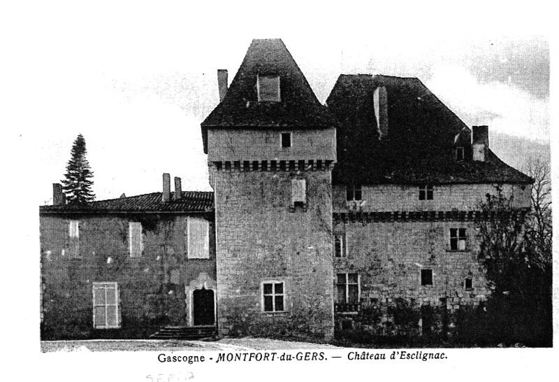Château d'Esclignac, Monfort
