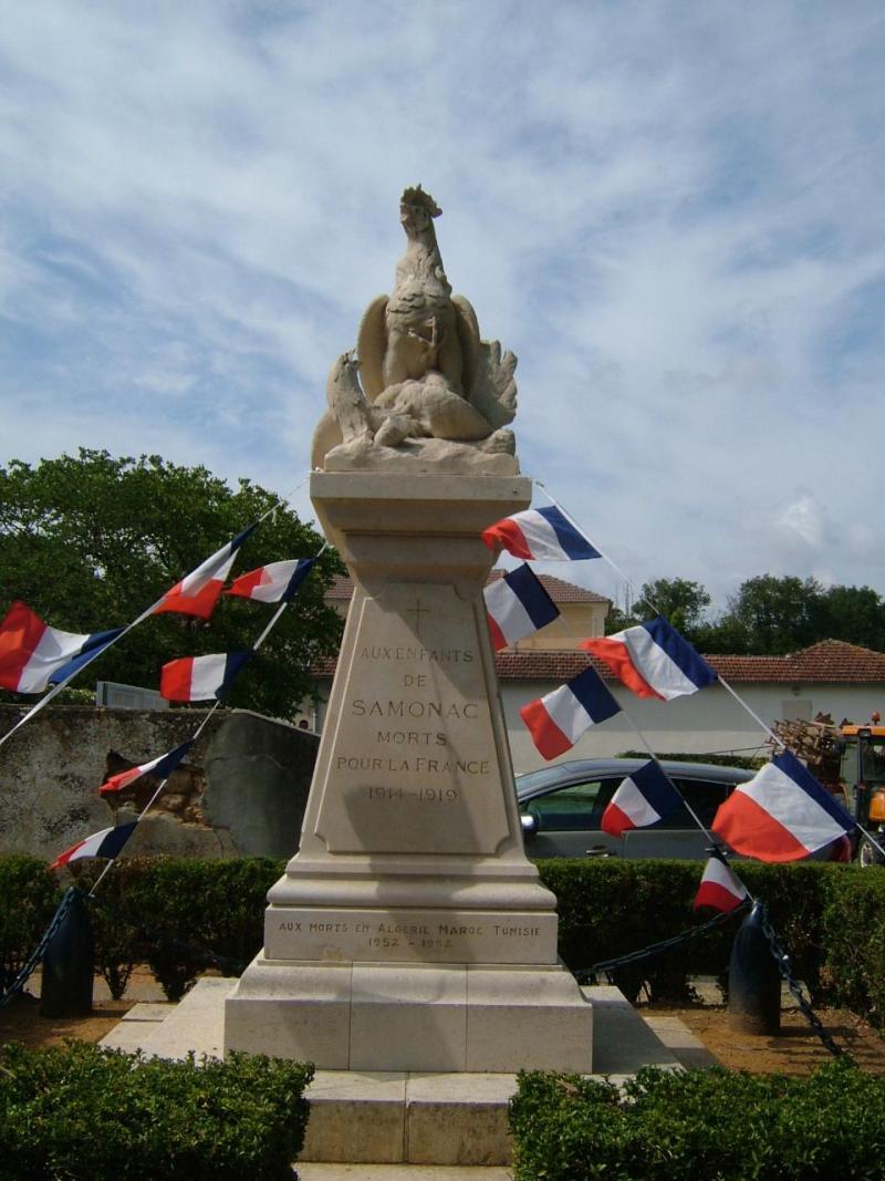 Monument aux morts de la guerre de 1914-1918, Samonac