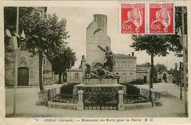 Monument aux Morts de la guerre 14-18, Pessac