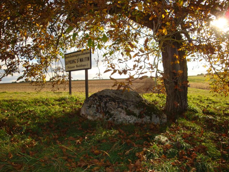 Polissoir fixe dit La Pierre Saint-Martin, Luzillé