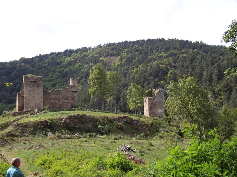 Vestiges du château de Carry, Grazac