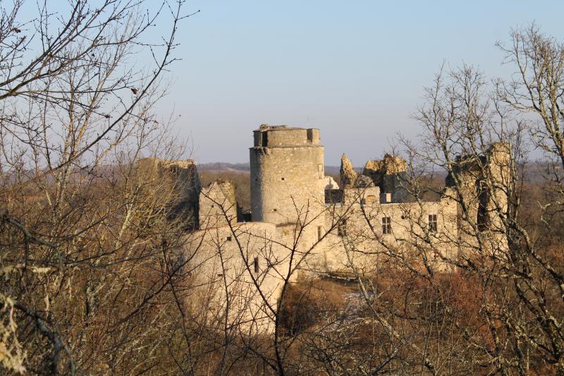 Restes du château de Roussillon, Saint-Pierre-Lafeuille