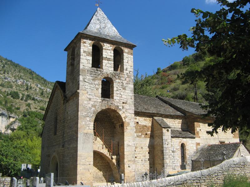 Eglise paroissiale de l'Assomption de Saint-Chély-du-Tarn, Gorges du Tarn Causses