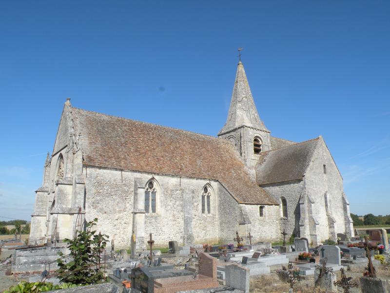 Eglise et son cimetière, Boubiers