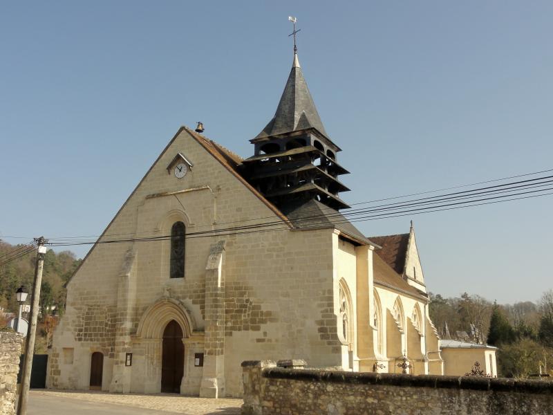 Eglise et cimetière qui l'entoure, Gilocourt