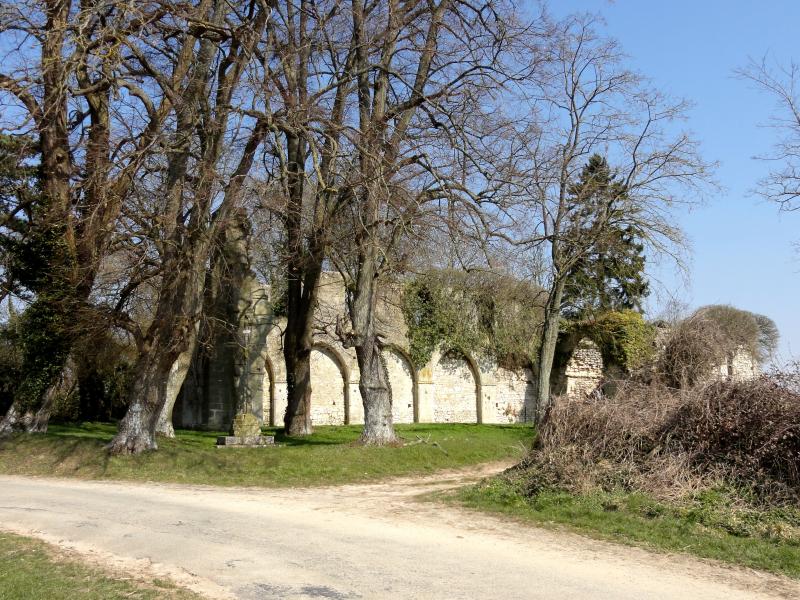 Ruines de la chapelle romane de Champlieu, Orrouy