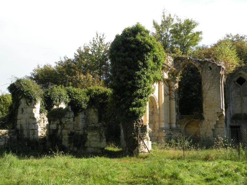 Ruines du prieuré de Saint-Pierre-en-Chastres dans la forêt de Compiègne, Vieux-Moulin