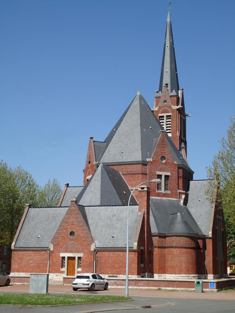 Eglise Saint-Louis de la cité Nouméa de la compagnie des mines de Drocourt, Rouvroy