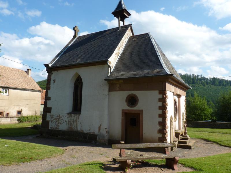 Ancienne église Saint-Pancrace et Saint-Cyriaque, actuelle chapelle du cimetière, Grendelbruch
