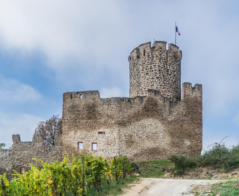 Château dit Schlossberg et enceinte, Kaysersberg Vignoble