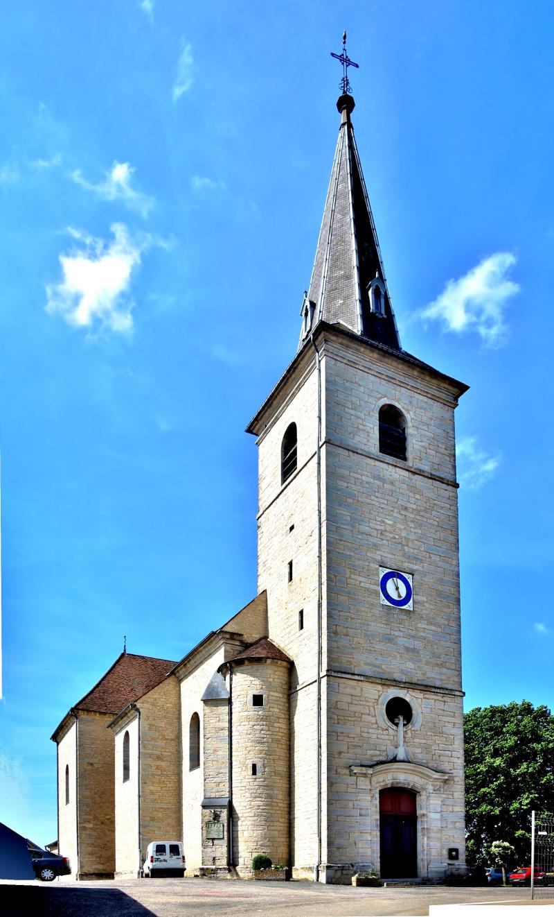 Eglise à l'exception de la sacristie reconstruite et du local de chaufferie, Fretigney-et-Velloreille