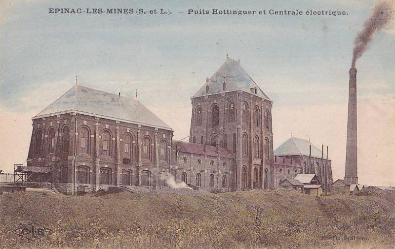 Puits de mine Hottinguer avec sa centrale électrique, Épinac