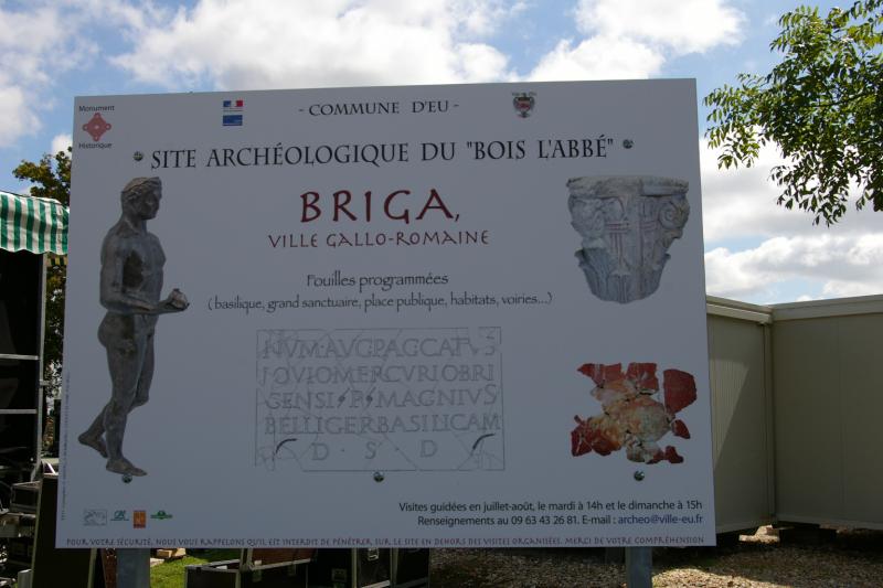 Vestiges archéologiques gallo-romains du lieudit Bois-l'Abbé, Eu