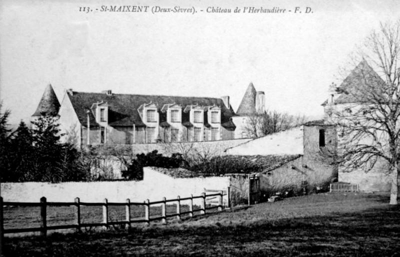 Château de l'Herbaudière, Saivres
