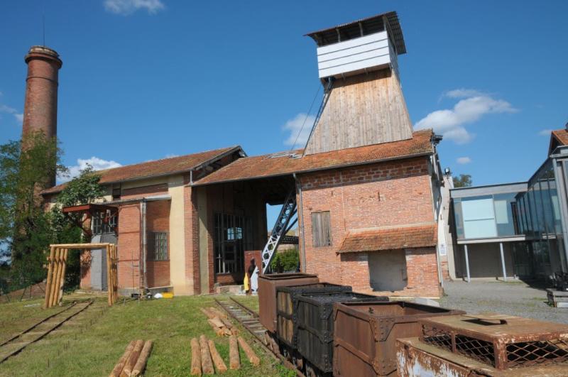 Puits de mine de charbon de Campgrand, actuellement musée de la mine, Cagnac-les-Mines