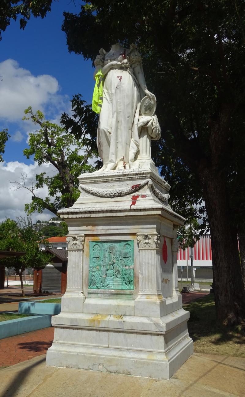 Statue de l'Impératrice Joséphine, située sur la savane, Fort-de-France