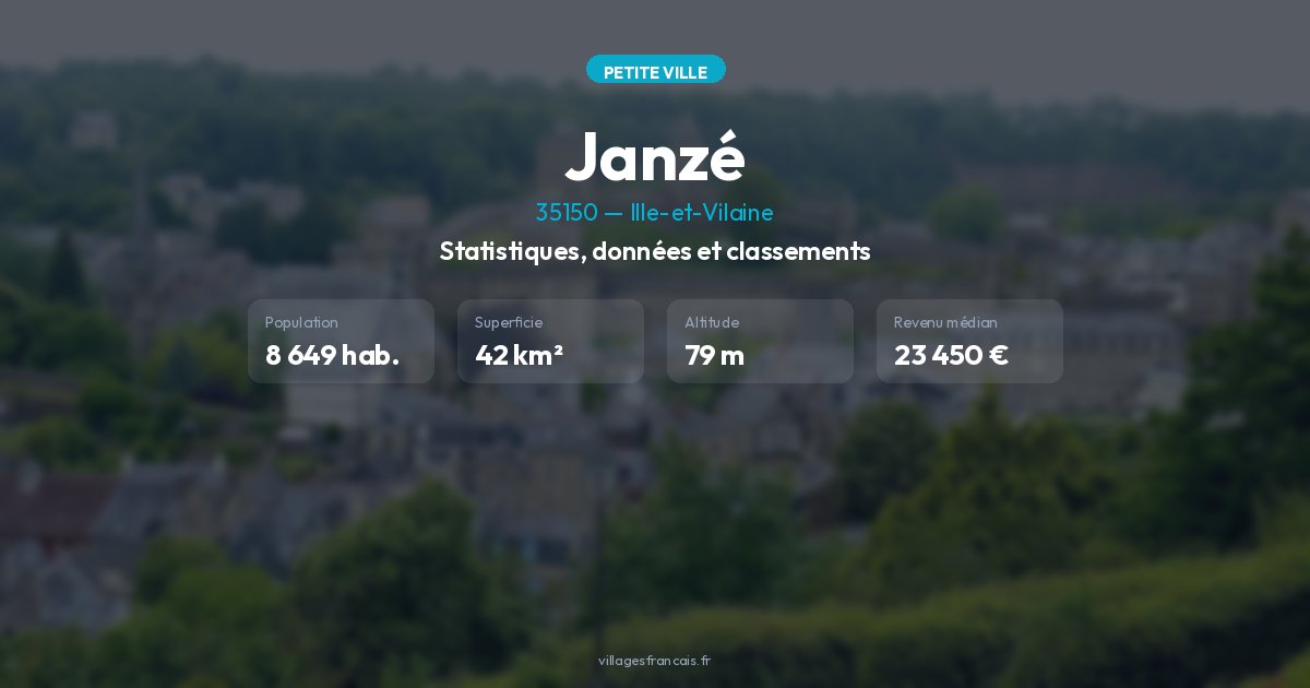 Janze Revenus et emploi à Janzé