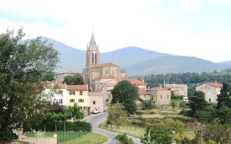Vue de Saint-Romain-D'ay, Ardèche (07290)