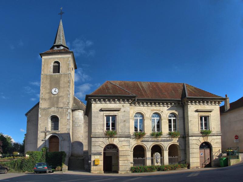 Vue de Cussey-sur-L'ognon, Doubs (25870)